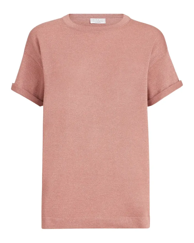 Brunello Cucinelli short-sleeves T-shirt - Rosa Rosa