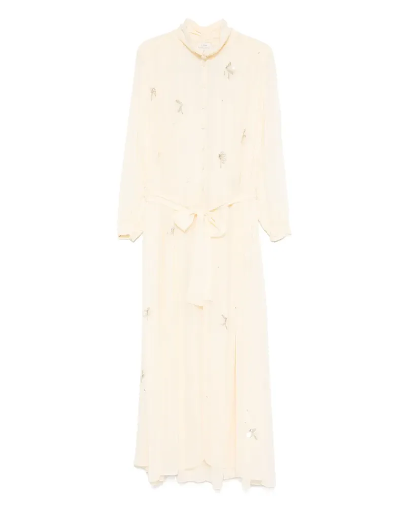 forte_forte Kleid mit Kristallen - Nude Nude