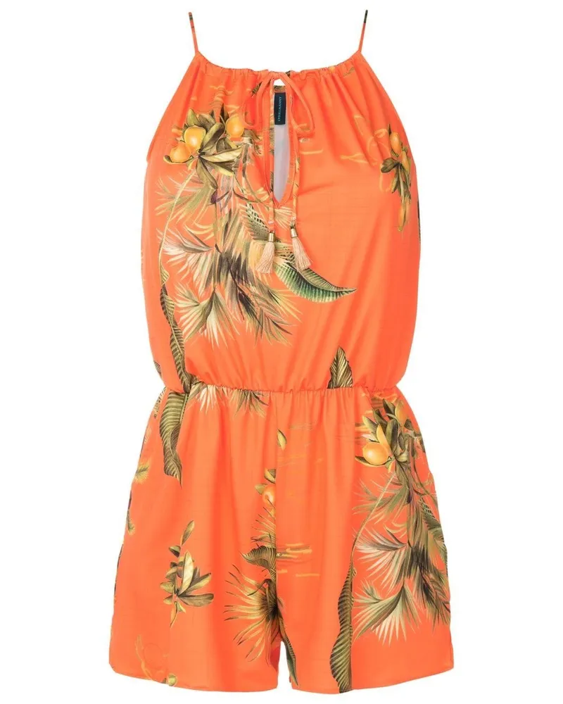 Lygia & Nanny Playsuit mit Blumen-Print Orange