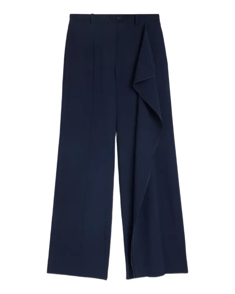Jil Sander Sablé-Hose aus Wolle - Blau Blau
