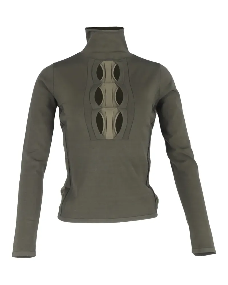 Dion Lee Rollkragenoberteil mit Cut-Out - Grün Grün
