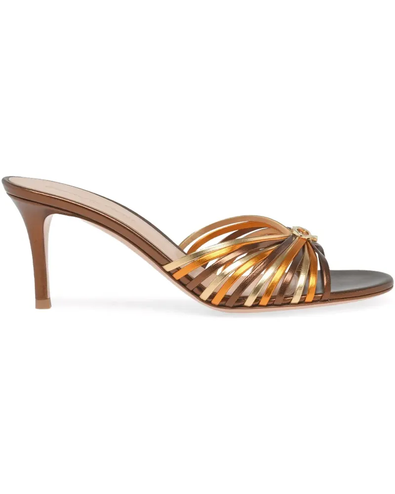 Gianvito Rossi Vyna Sandalen 70mm - Gold Gold
