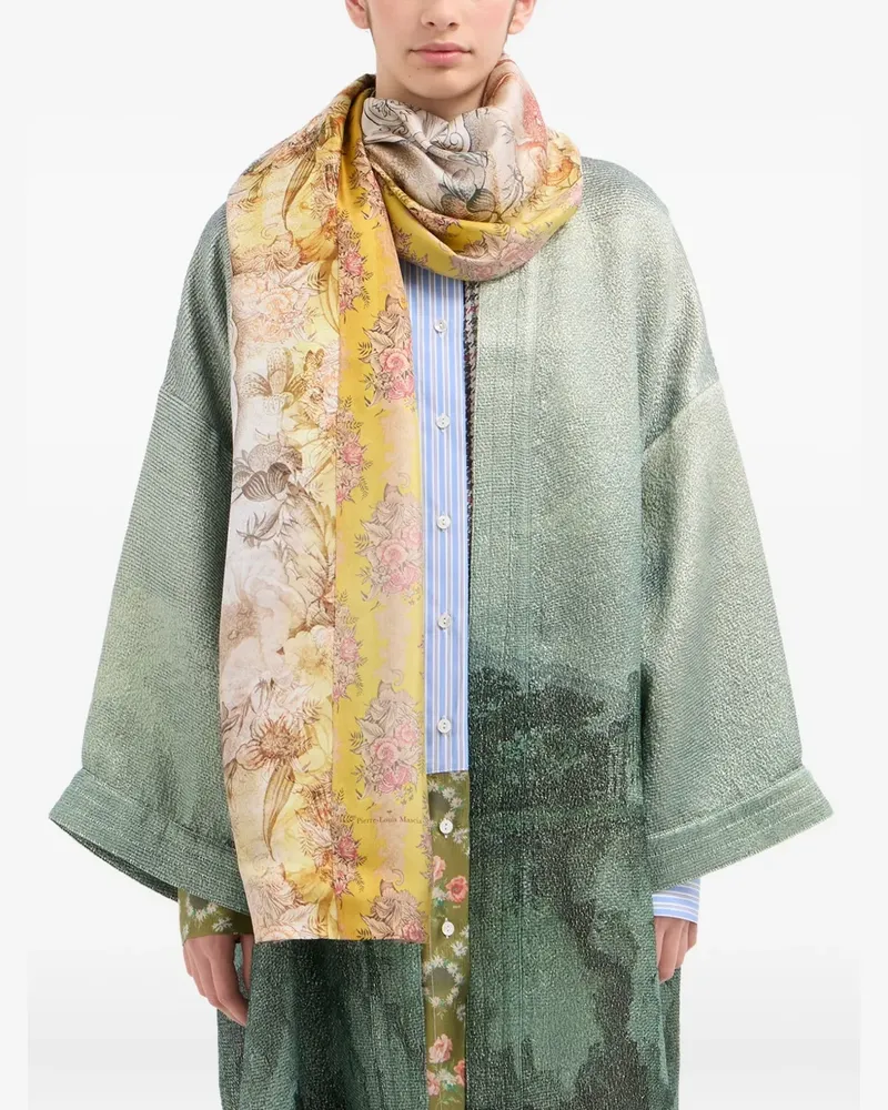 Pierre-Louis Mascia floral-pattern scarf - Gelb Gelb