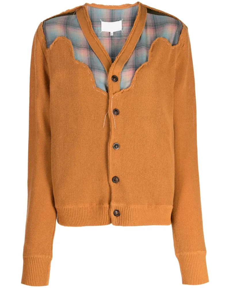 Maison Margiela Pendleton Cardigan - Braun Braun