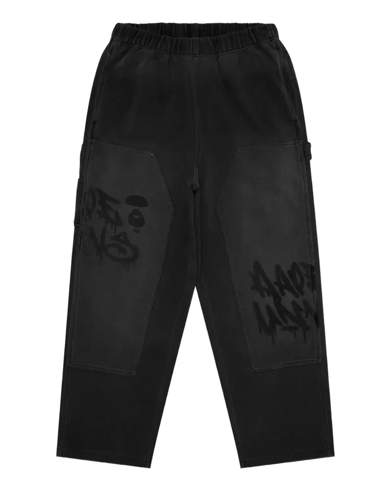BAPE Moonface Hose mit Einsätzen - Schwarz Schwarz