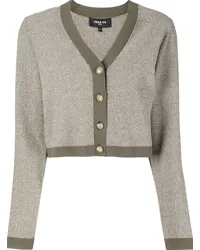 Paule Ka Cropped-Cardigan mit V-Ausschnitt Grün