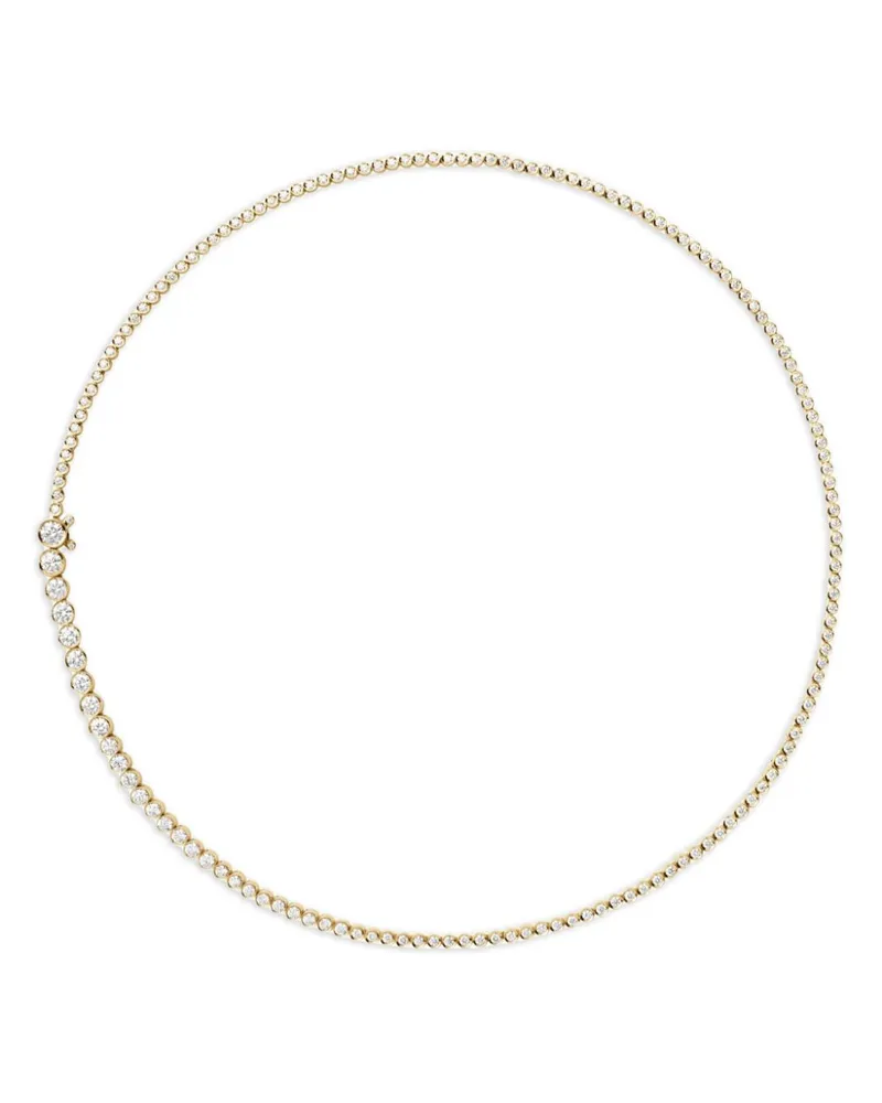 Sophie Bille Brahe 18kt Tennis-Gelbgoldhalskette mit Diamant Gold
