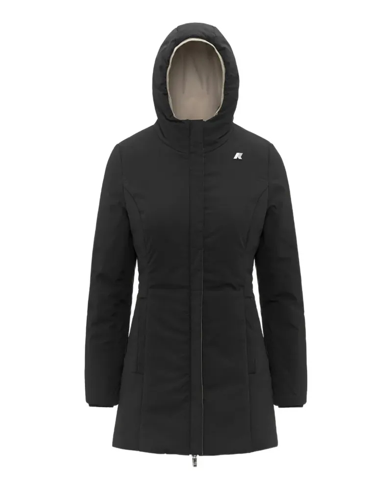 K-Way Wendbare Denise St Jacke - Schwarz Schwarz