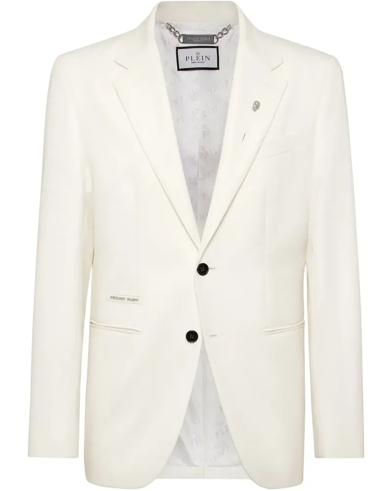 Philipp Plein Klassisches Sakko - Weiß Weiß