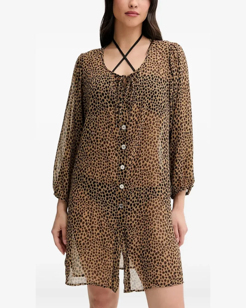 Michael Kors Oberteil mit Leoparden-Print - Braun Braun