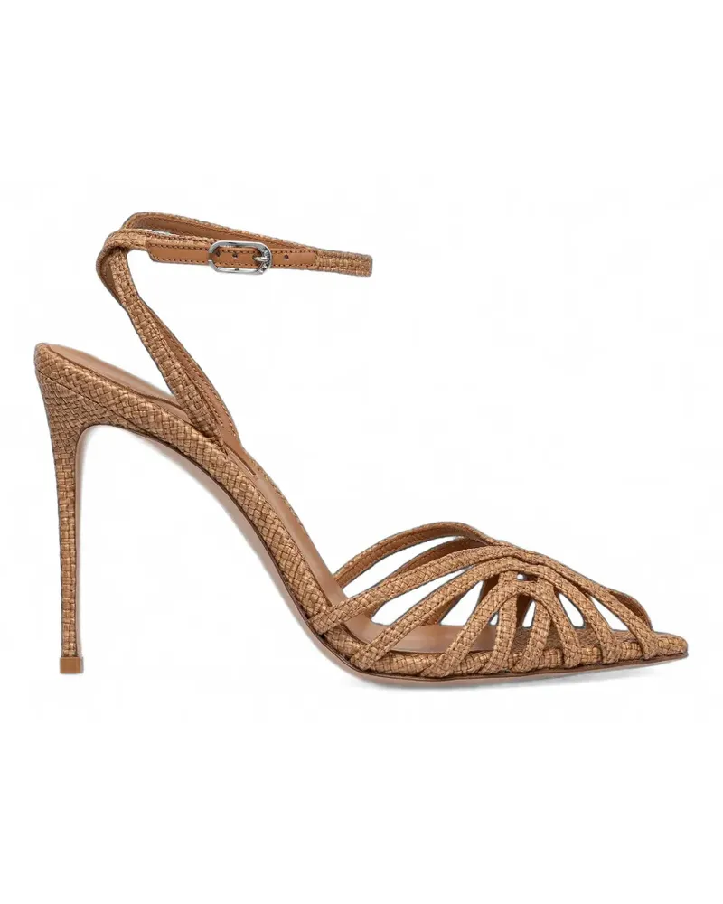 Le Silla Gewebte Embrace Sandalen mit Cage-Riemen - Nude Nude