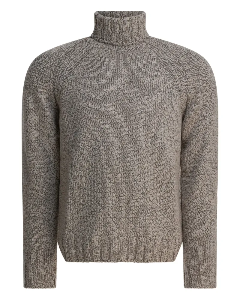 Ermenegildo Zegna roll-neck knitted sweater - Nude Nude