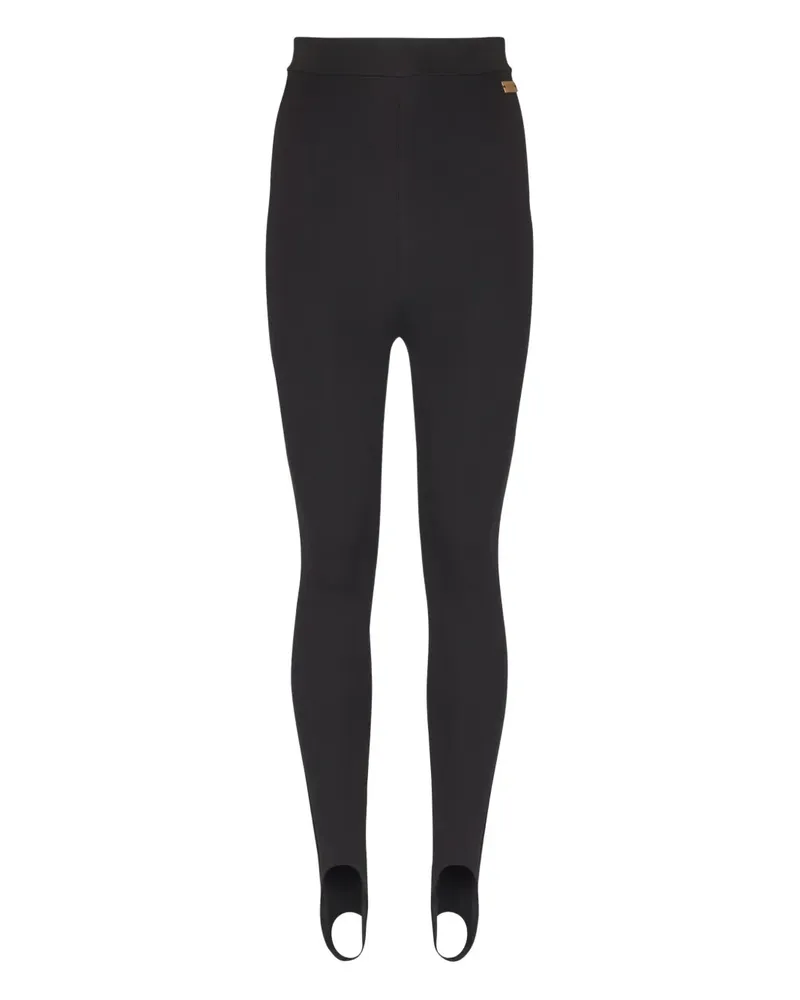 Balmain Leggings mit Steg - Schwarz Schwarz