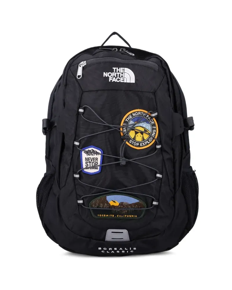 The North Face Borealis Classic Rucksack mit Patch-Detail - Schwarz Schwarz