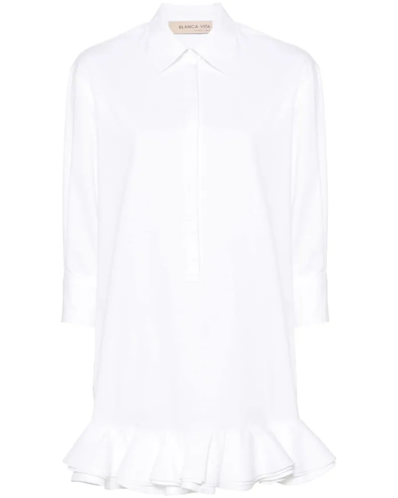 Blanca Acaly Rüschenkleid - Weiß Weiß