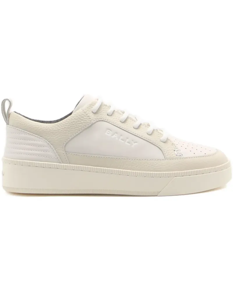 Bally grained leather raise sneaker - Nude Nude