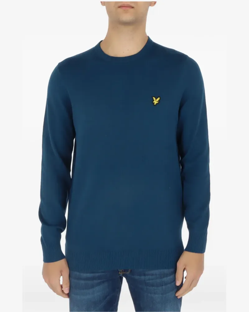 Lyle & Scott Pullover mit Logo-Stickerei - Blau Blau