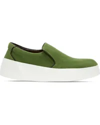 J.W.Anderson Slip-On-Sneakers mit Kontrastsohle Grün