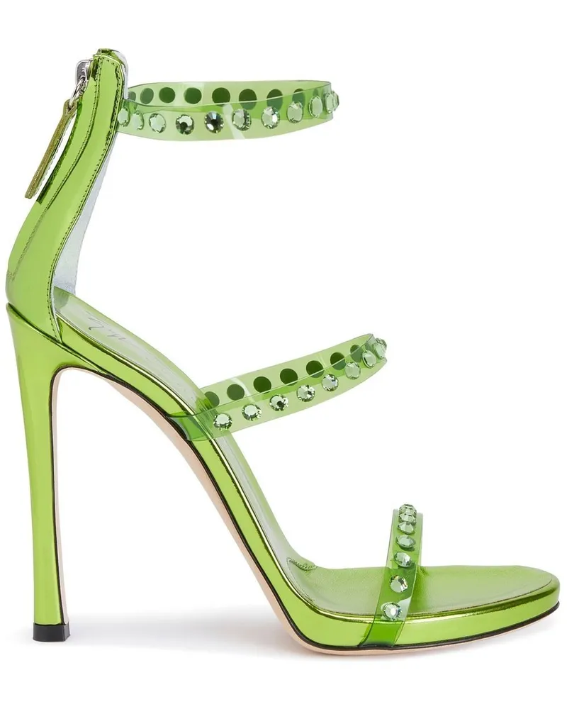 Giuseppe Zanotti Harmony Shine Sandalen 120mm - Grün Grün