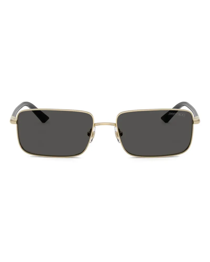 Jimmy Choo Sonnenbrille mit eckigem Gestell - Gold Gold