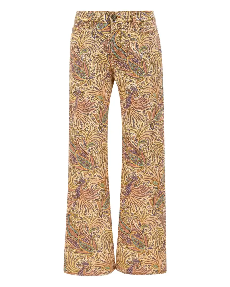 Etro Hose mit Paisley-Print - Nude Nude