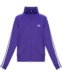 Y-3 Reißverschlussjacke mit 3 Streifen Violett