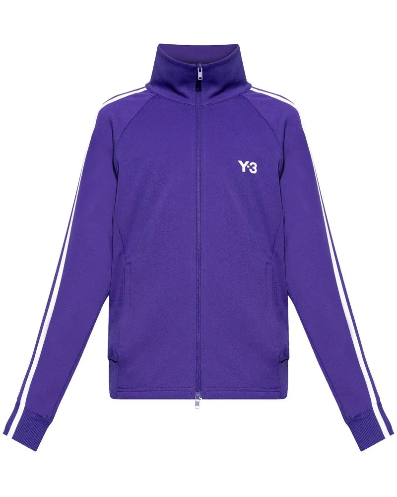 Y-3 Reißverschlussjacke mit 3 Streifen - Violett Violett