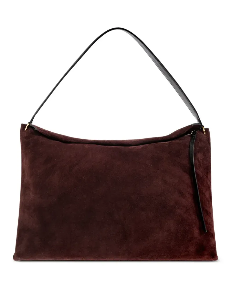 WANDLER Penelope suede tote bag - Braun Braun