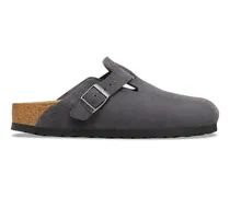 Boston buckle-fastening mules - Grau