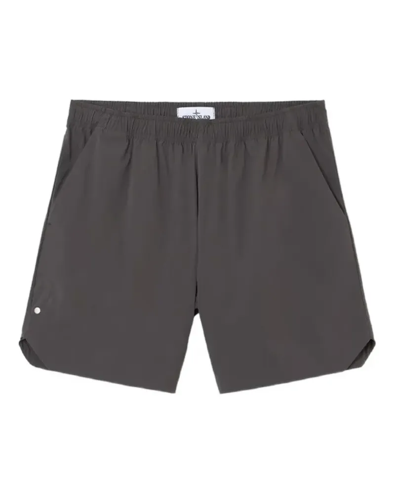 Stone Island logo shorts - Grau Grau