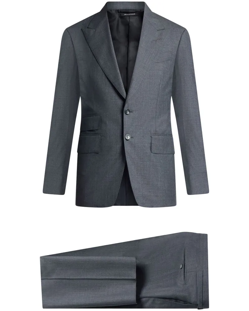 Tom Ford Einreihiger Anzug - Grau Grau