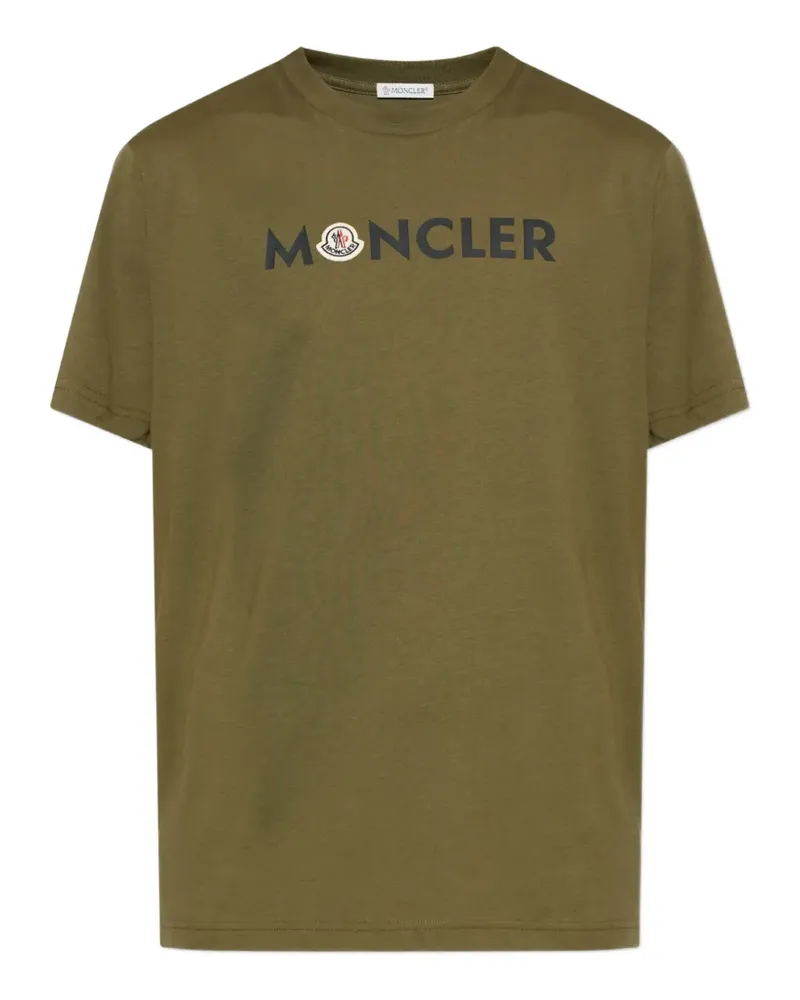 Moncler logo-print T-shirt - Grün Grün