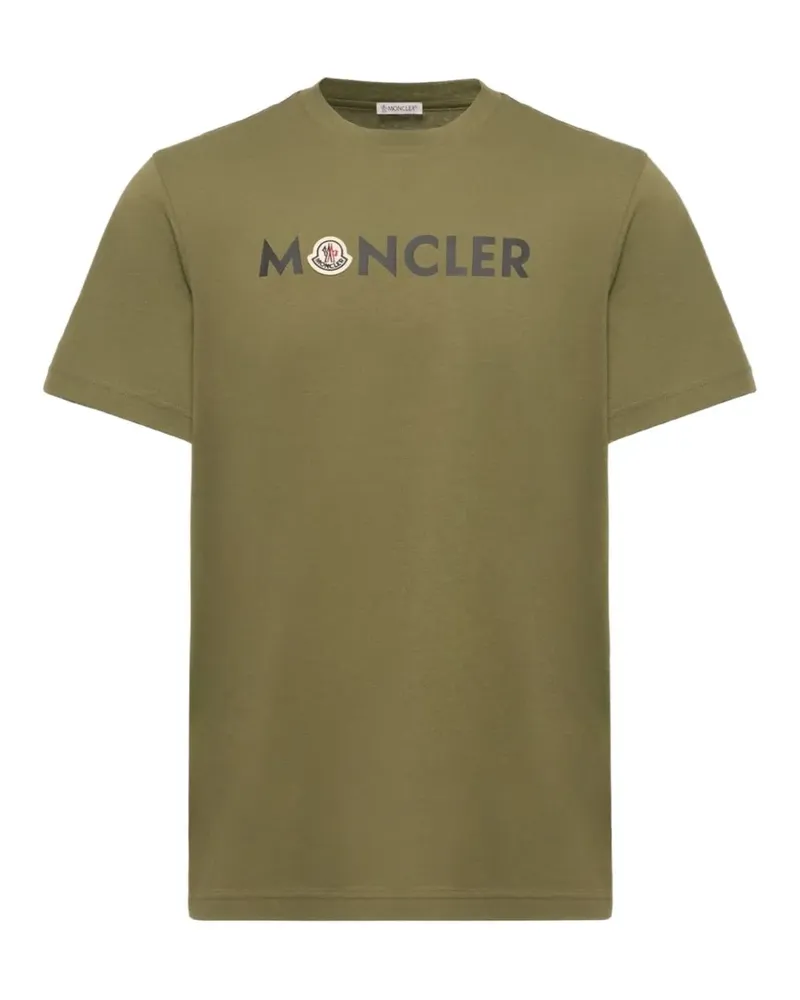 Moncler T-Shirt mit Logo - Grün Grün