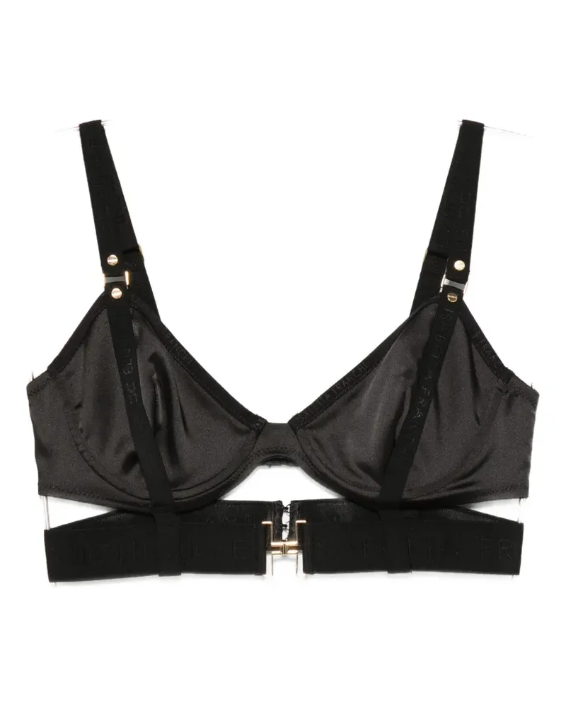 Elisabetta Franchi adjustable-straps bra - Schwarz Schwarz