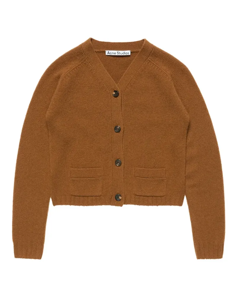 Acne Studios Kaschmircardigan mit V-Ausschnitt - Braun Braun