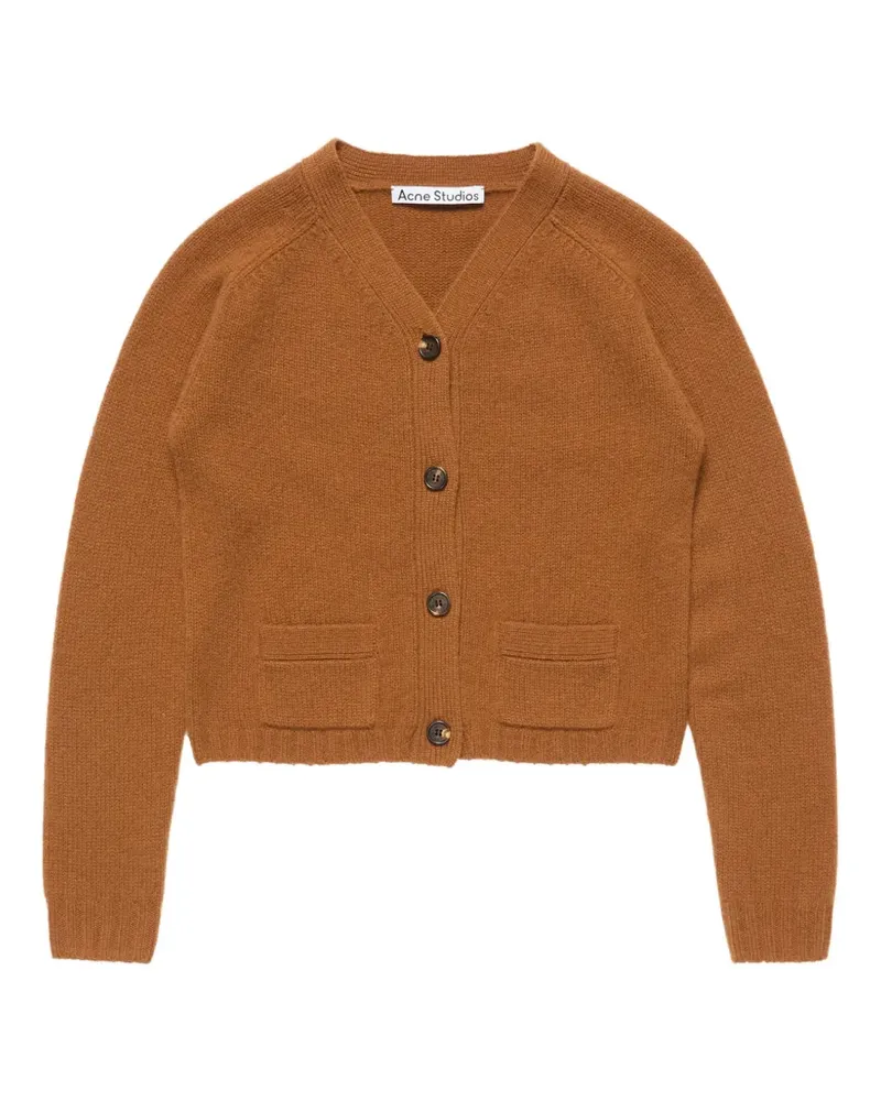 Acne Studios Kaschmircardigan mit V-Ausschnitt - Braun Braun