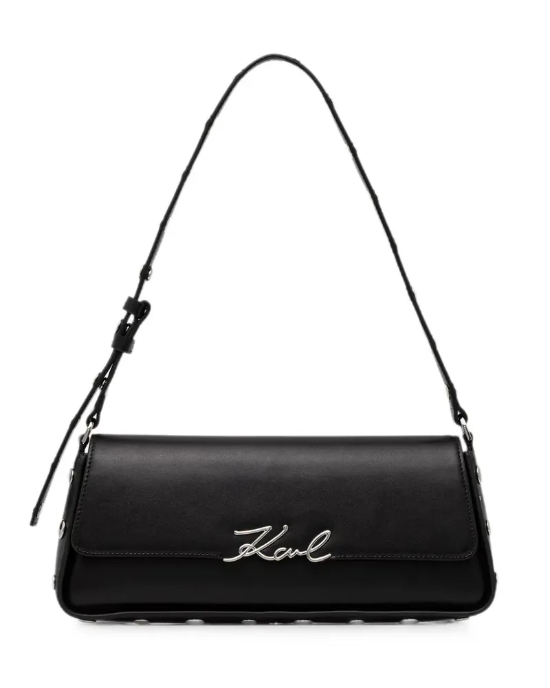 Karl Lagerfeld K/Signature elongated shoulder bag - Schwarz Schwarz