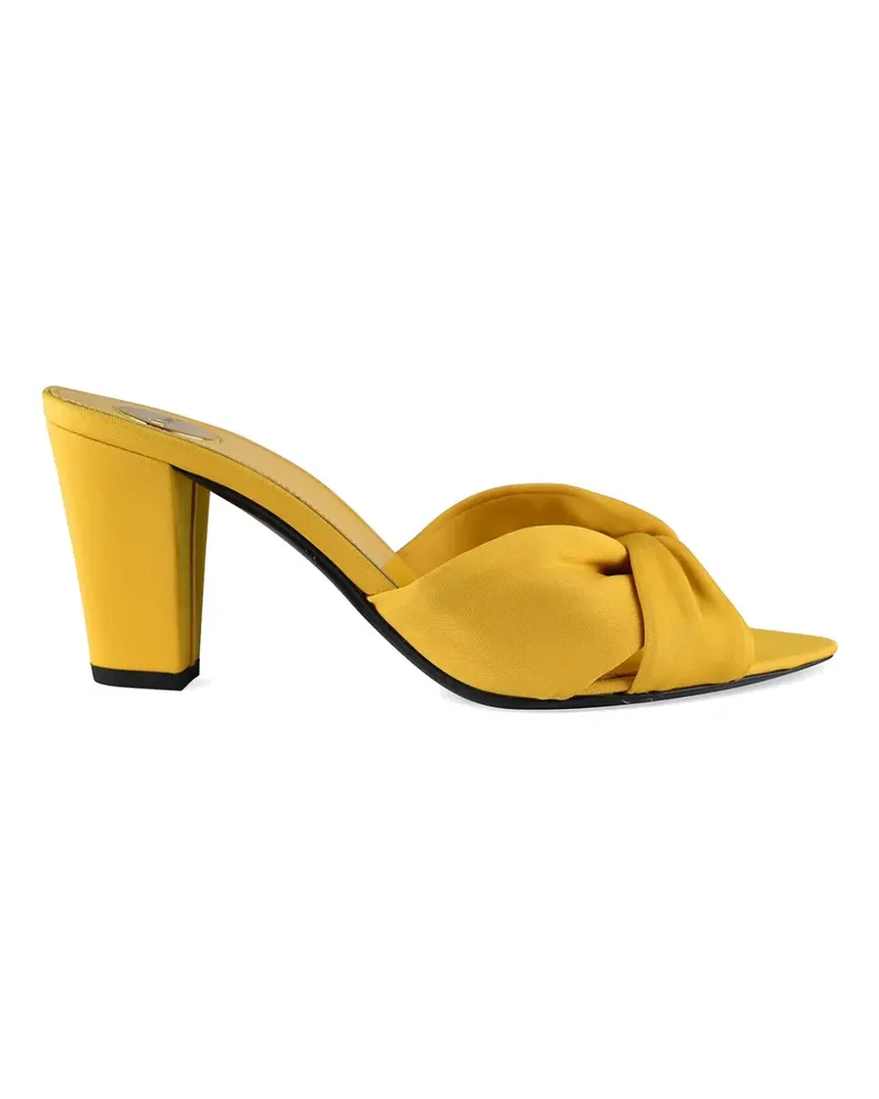 Saint Laurent Franciane twisted sandals - Gelb Gelb