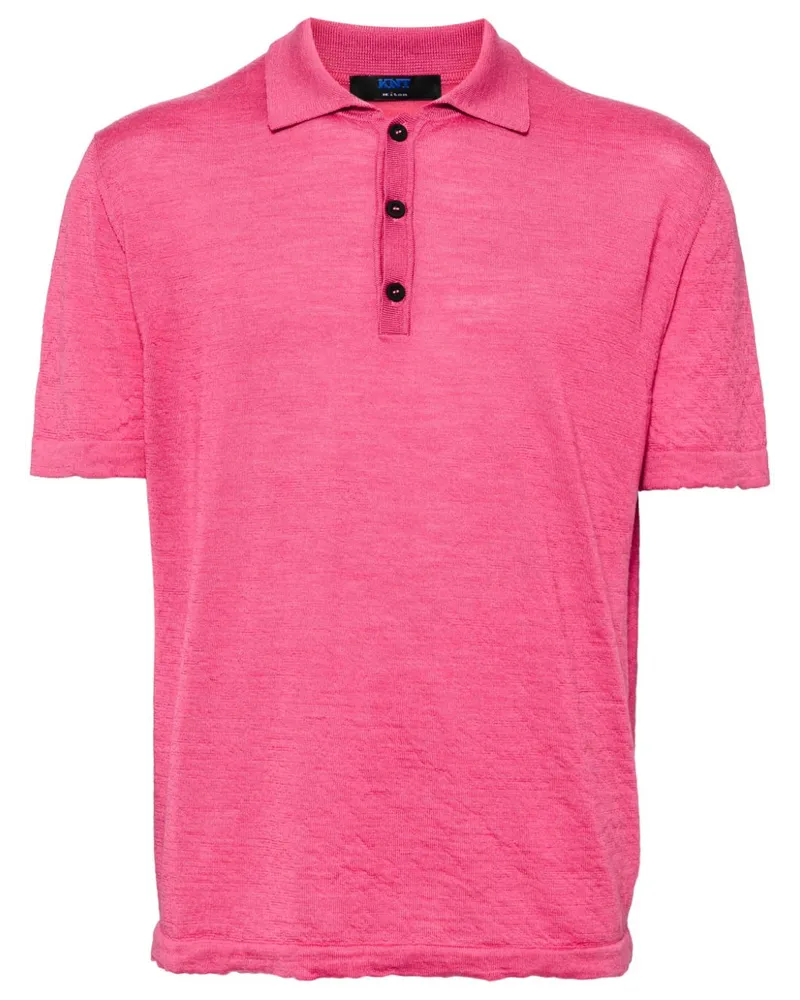 Kiton Poloshirt mit kurzen Ärmeln - Rosa Rosa