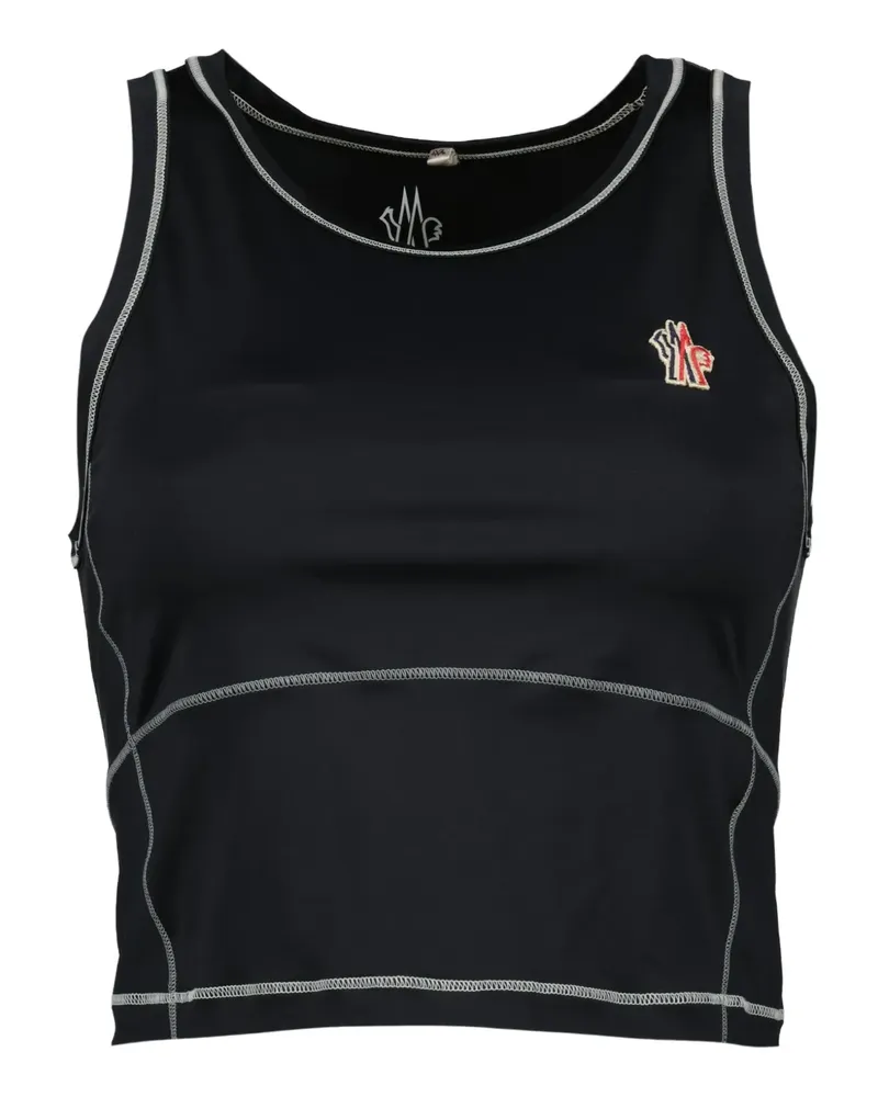 Moncler Tanktop mit Logo - Schwarz Schwarz