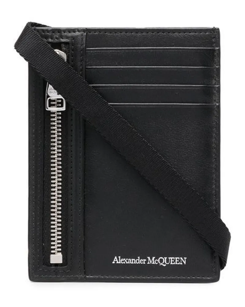Alexander McQueen Eckiges Kartenetui - Schwarz Schwarz