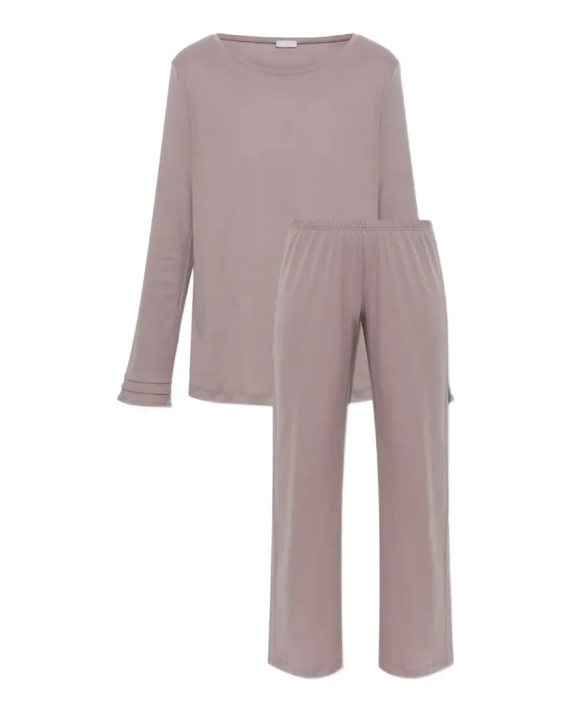 Hanro Pilar Pyjamas mit Falten (2er-Set) - Violett Violett