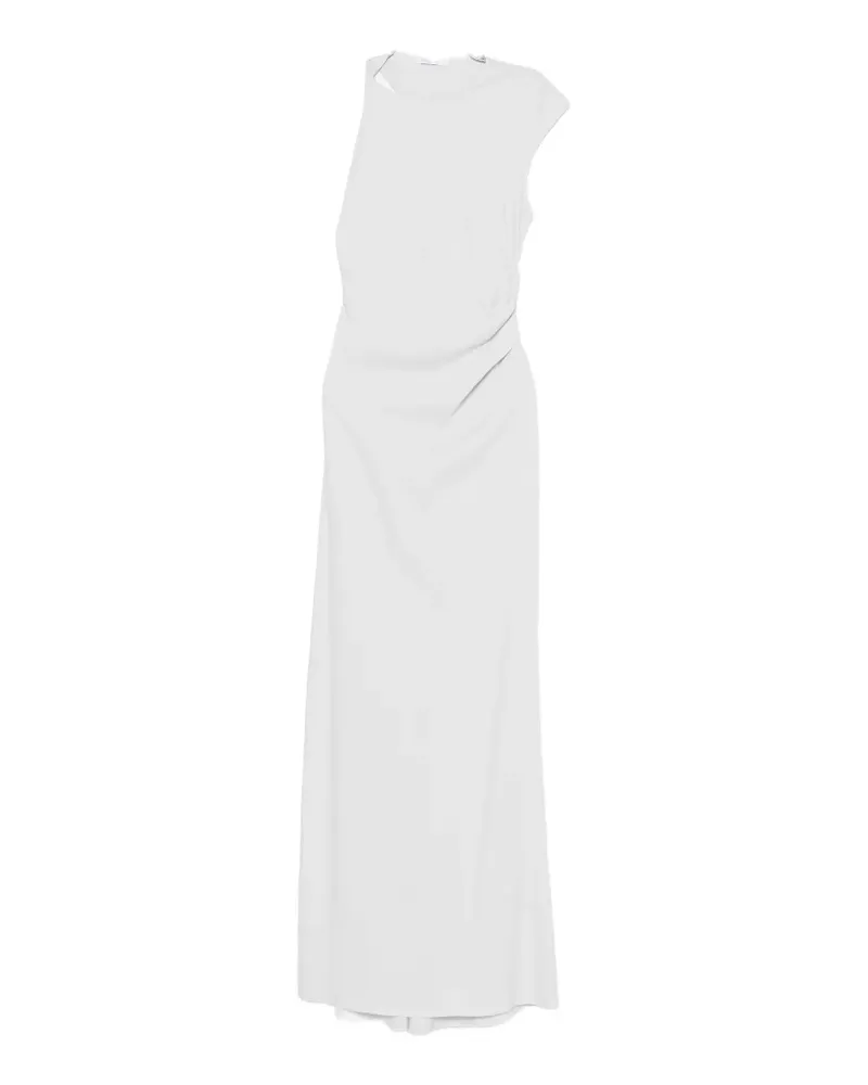Patrizia Pepe asymmetric-arm maxi dress - Grau Grau