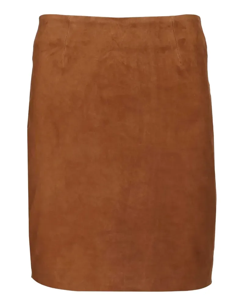 ROTATE Birger Christensen suede mini skirt - Braun Braun