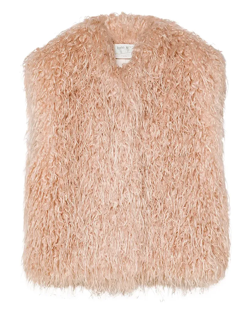 forte_forte Weste aus Faux Fur - Rosa Rosa
