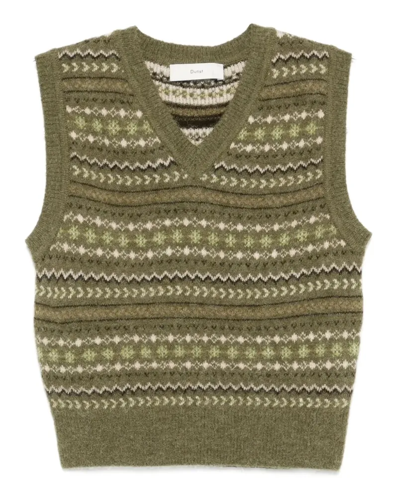 Dunst V-neck sleeveless sweater - Grün Grün