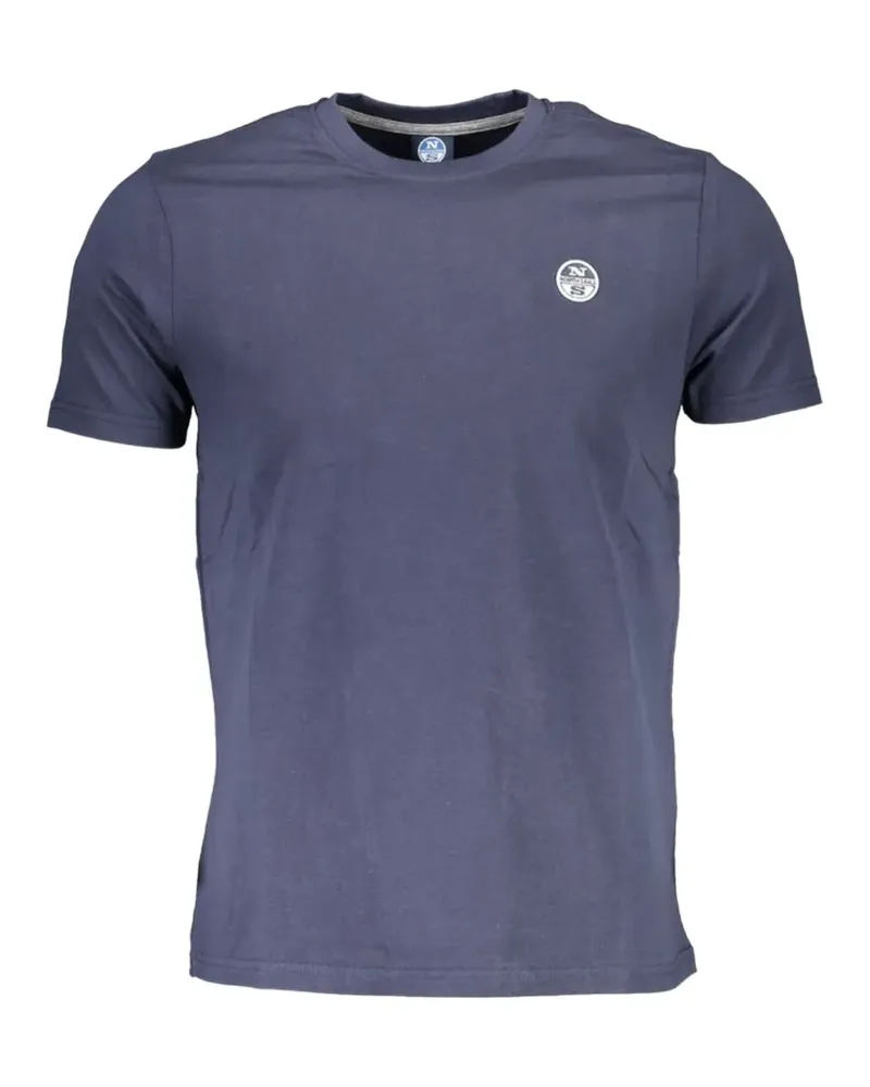 North Sails T-Shirt mit Logo-Stickerei - Blau Blau