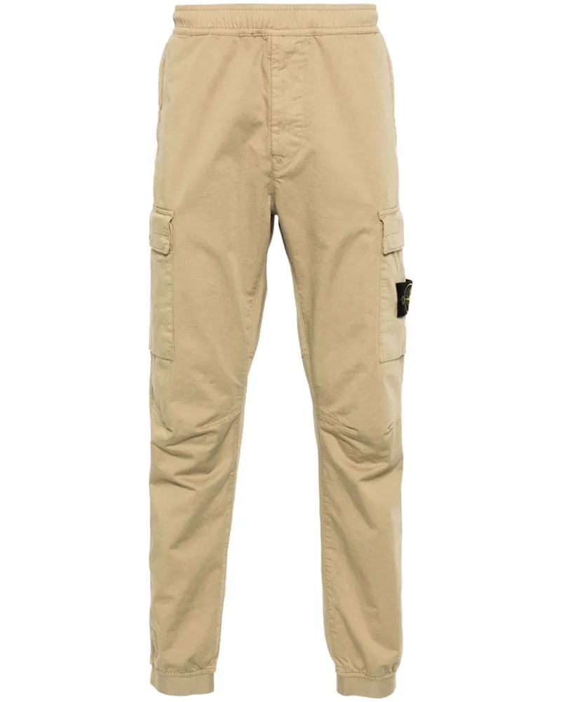 Stone Island Hose mit Kompass-Patch - Nude Nude