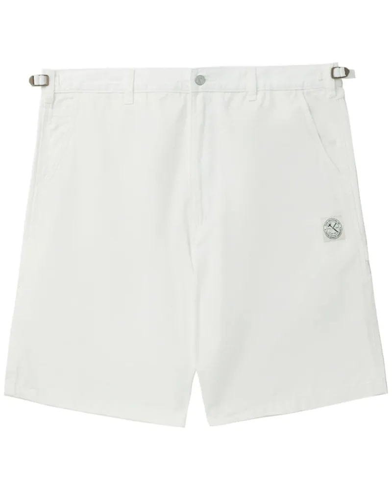 Izzue Shorts mit Logo-Applikation Weiß