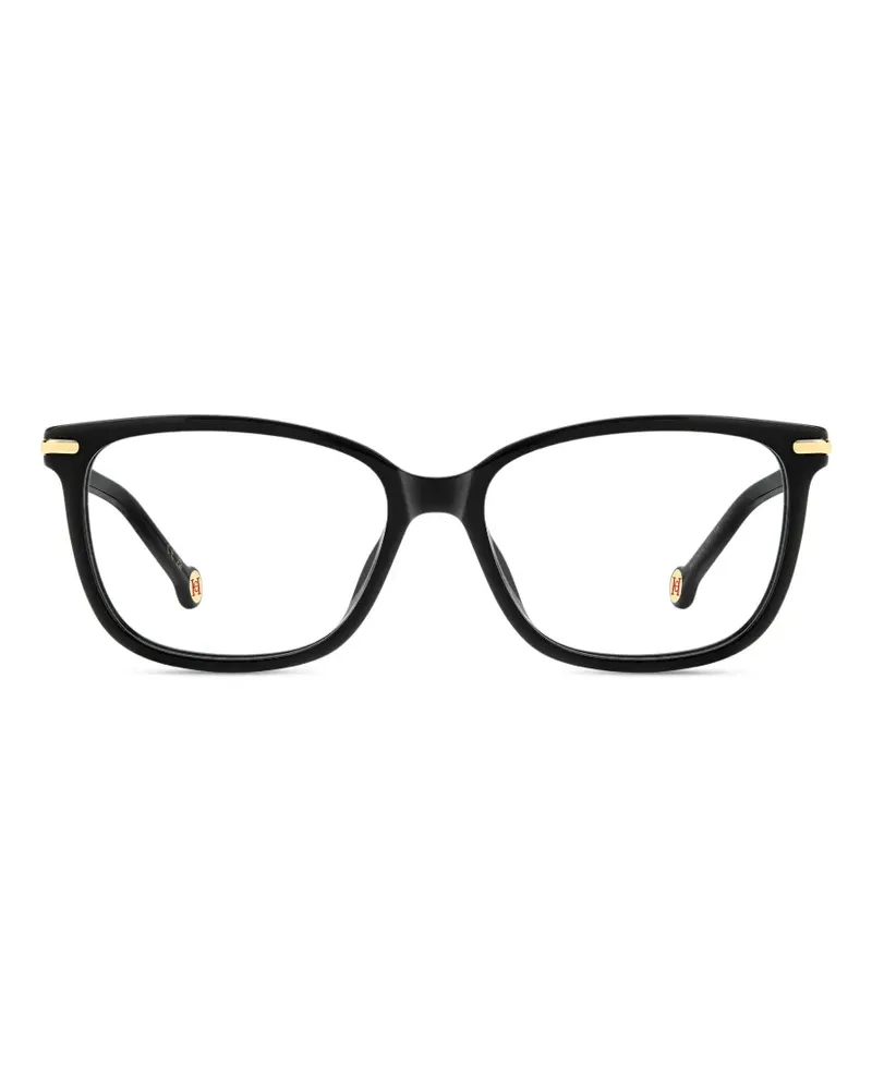 Carolina Herrera New York Brille mit eckigem Gestell - Schwarz Schwarz